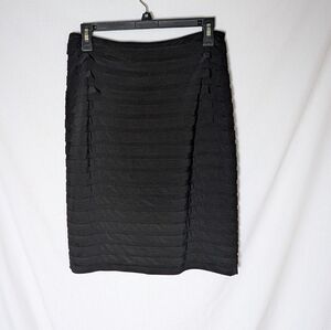 Adrianna Papell Evening Essentials Black Women's Pencil Skirt Sz 8